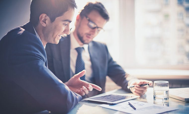 two consultants discussing, consulting